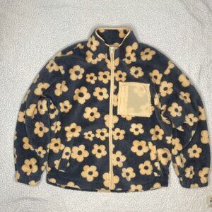 Bestto Flowery Fleece Jacket: Size Small